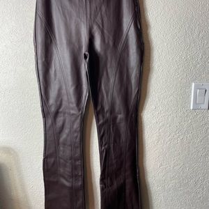 Asos Faux Leather Curved Seam Pants Sz 4